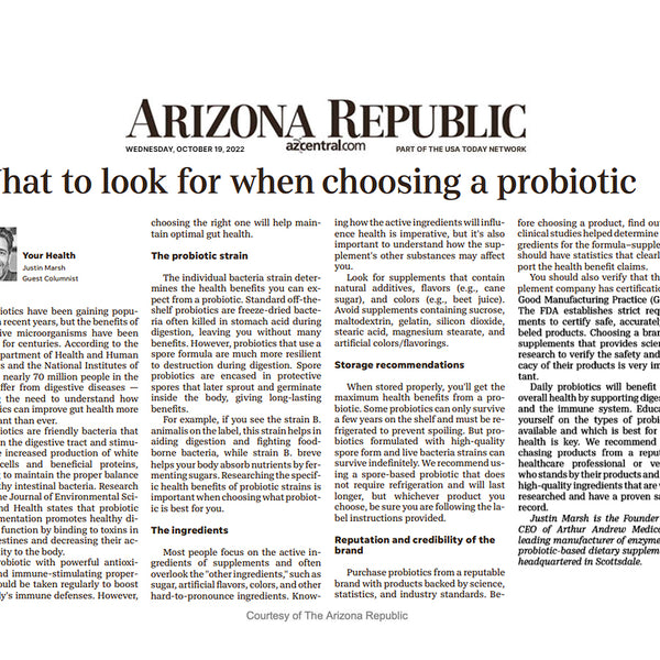 What to Look for When Choosing a Probiotic