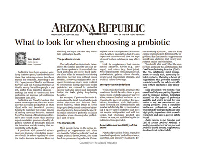 What to Look for When Choosing a Probiotic