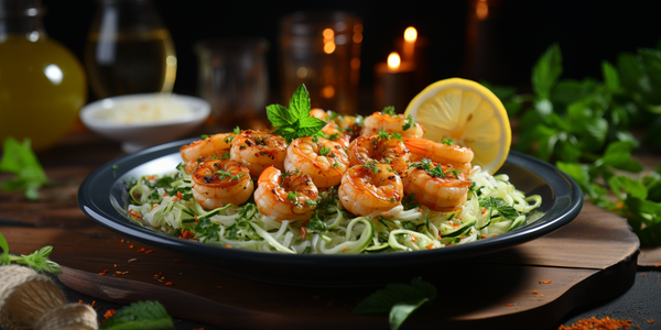 Garlic Butter Shrimp with Zucchini Noodles