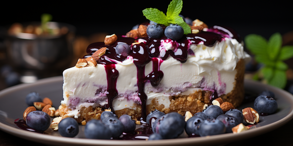 Keto Blueberry Cheesecake Swirl