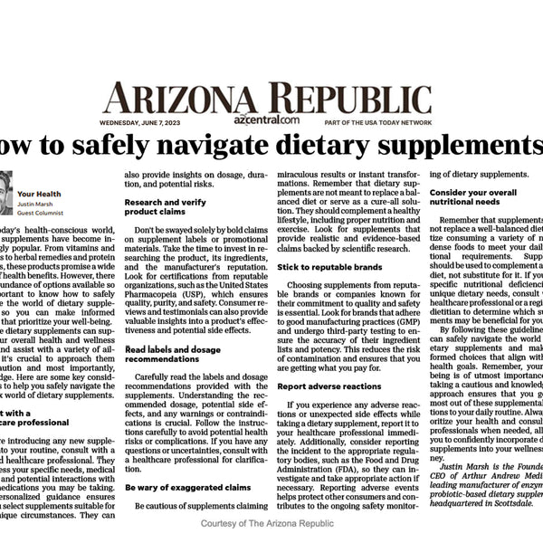 How To Safely Navigate Dietary Supplements