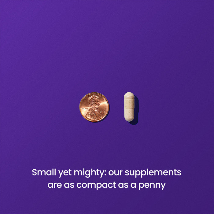 FODMAP pill size compared to penny