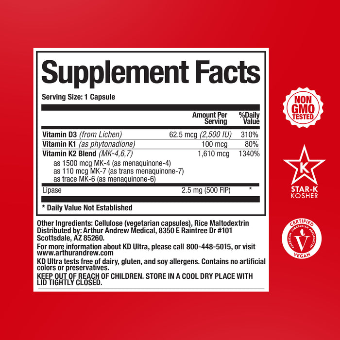 KD Ultra Supplement Facts