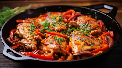 One Pan Chicken Cacciatore Low FODMAP