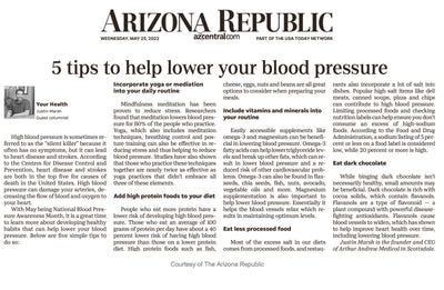 Five Tips to Lower Your Blood Pressure