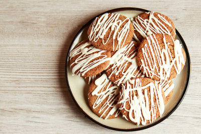 Cream Cheese Frosted Gingerbread Cookies
