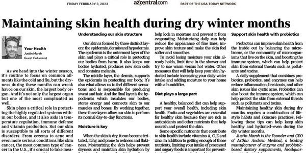 Maintaining Skin Health During Dry Winter Months