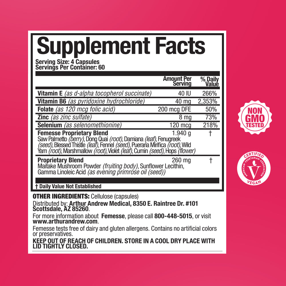 Femesse Supplement Facts