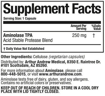 aminolase supplement facts
