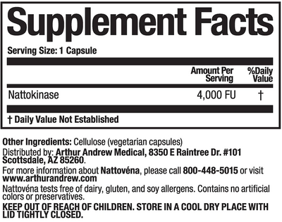 nattovena supplement facts
